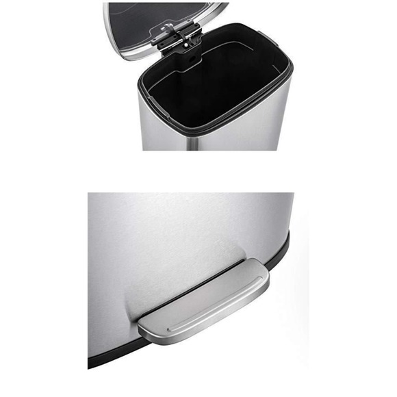 QUALIAZERO 50L/13Gal Stainless Steel Commercial/Kitchen Trash Can NEW! MSRP:110$ - Picture 6 of 6